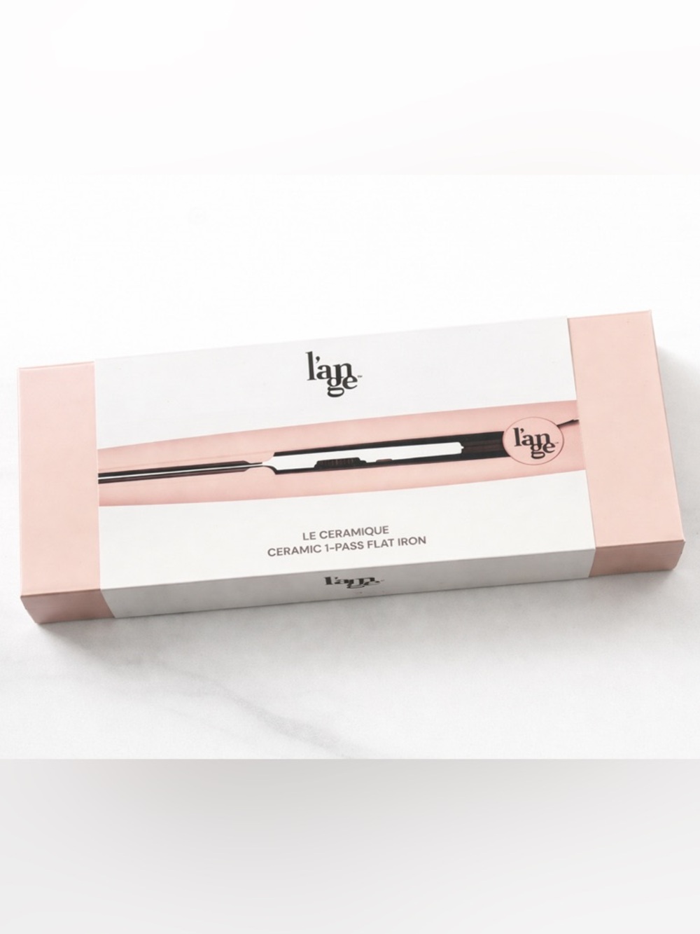 L’ange Le Ceramique 1-Pass Flat Iron Blush Pink NEW Sealed